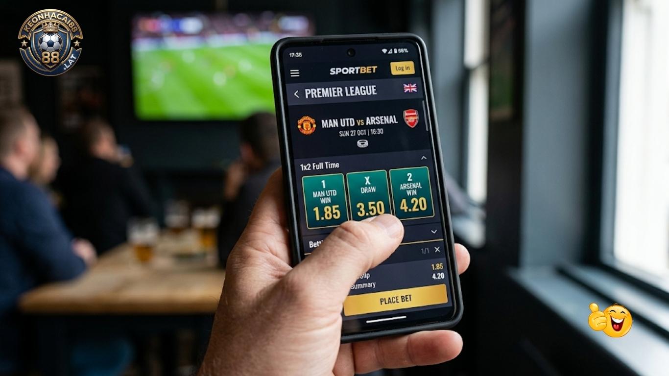 Bảng cược Kèo Châu Âu 1x2 trên điện thoại Bảng cược Kèo Châu Âu 1x2 trên điện thoại