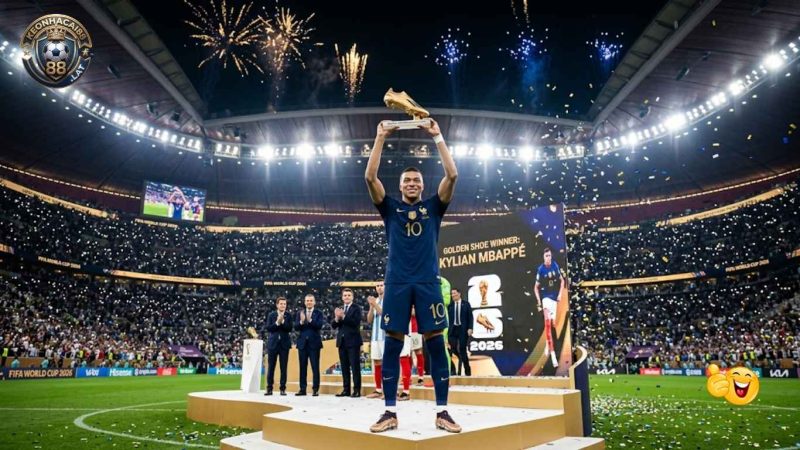 Mbappe nhận giải thưởng Chiếc Giày Vàng danh giá Mbappe nhận giải thưởng Chiếc Giày Vàng danh giá