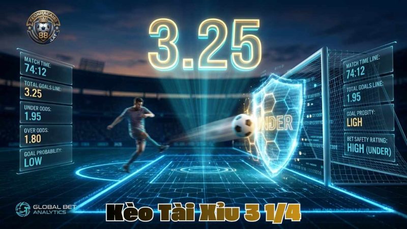 Cách Tính Tiền Thắng/Thua Kèo Tài Xỉu 3.25