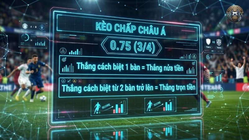 Định Nghĩa Kèo Chấp 3/4 (0.75) Là Gì? Định Nghĩa Kèo Chấp 3/4 (0.75) Là Gì?
